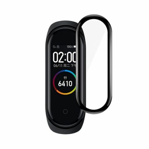 Skärmskydd Xiaomi Mi Smart Band 4/5 Härdat Glas Svart