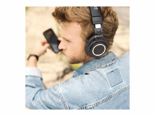 Audio Technica ATH M50xBT2 Trådløs Kabling Hovedtelefoner Sort