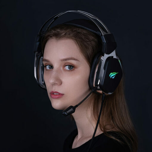 Havit Gaming H2018U Kabling Headset Sort Sølv