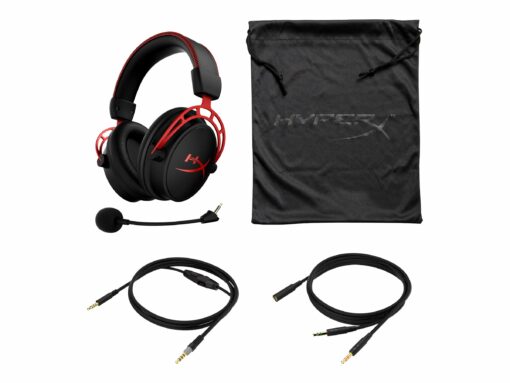 HyperX Cloud Alpha Trådløs Headset Sort Rød