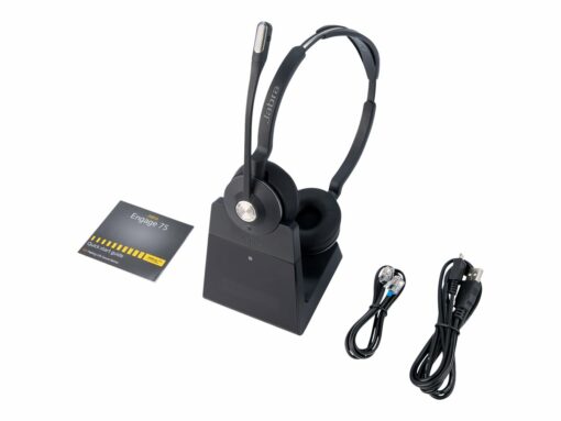 Jabra Engage 75 Stereo Trådløs Headset Sort