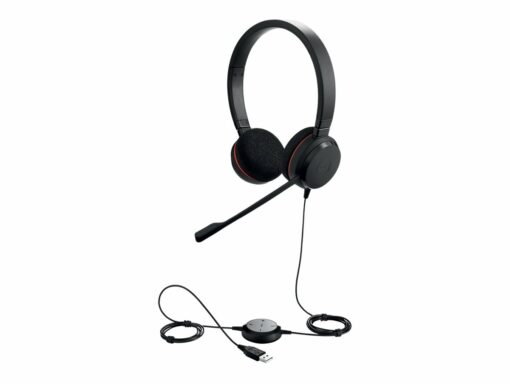 Jabra Evolve 20 MS stereo Kabling Headset Sort