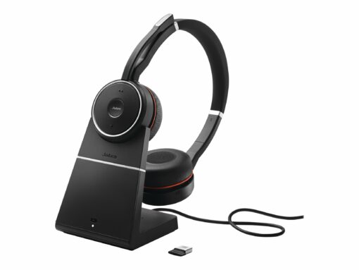 Jabra Evolve 75 SE MS Stereo Trådløs Headset Sort