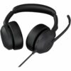 Jabra Evolve2 50 MS Stereo Trådløs Headset Sort