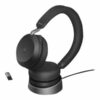 Jabra Evolve2 75 Trådløs Kabling Headset Sort