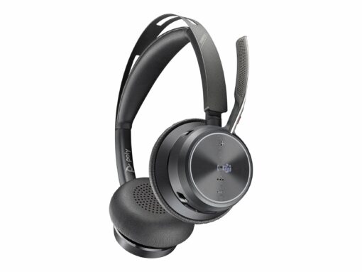 Poly Voyager Focus 2 UC Trådløs Kabling Headset Sort