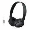 Sony MDR ZX110AP Kabling Hovedtelefoner Sort