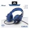 Trust GXT 322B Carus Kabling Headset Blå