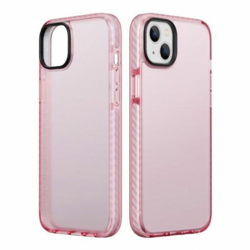 iPhone 15 Plus Stöttåligt TPU Mobilskal - Rosa