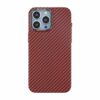 iPhone 15 Pro Mobilskal i Kolfiber - Röd