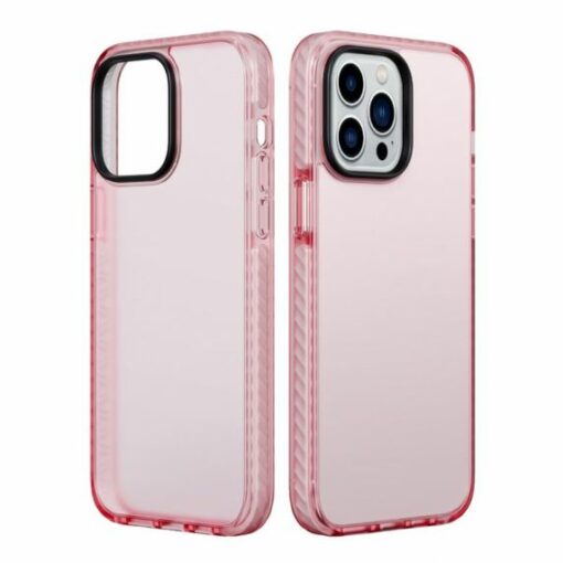 iPhone 15 Pro Stöttåligt TPU Mobilskal - Rosa