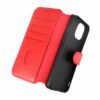 iPhone 15 Plånboksfodral Läder Rvelon Röd