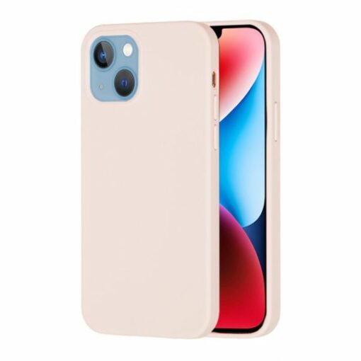 iPhone 15 Plus Silikonskal Sand Rosa