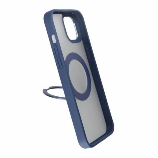 iPhone 15 Plus Skal med MagSafe Stativ Rvelon Blå