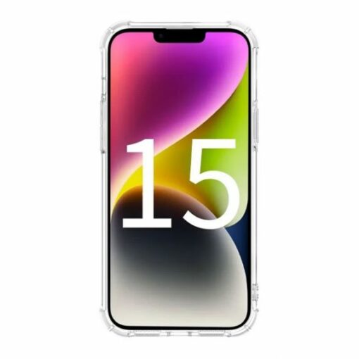 iPhone 15 Plus Stöttåligt Mobilskal Transparent