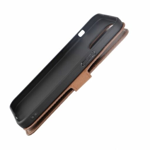 iPhone 15 Pro Max Plånboksfodral Läder Rvelon Brun