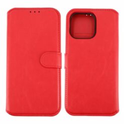 iPhone 15 Pro Max Plånboksfodral Magnet Rvelon Röd