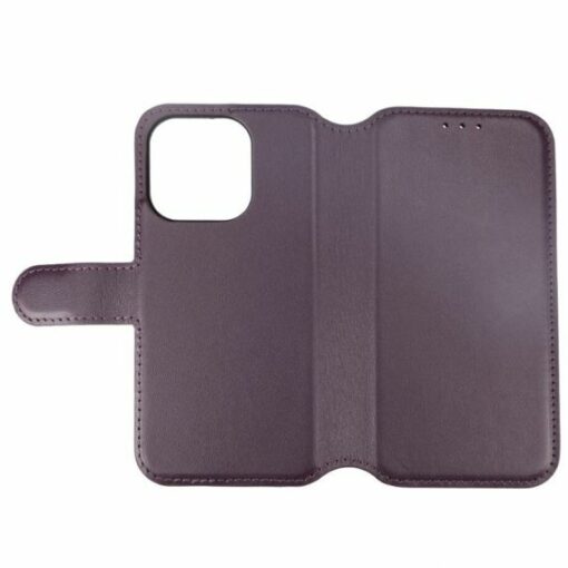 iPhone 15 Pro Plånboksfodral Läder Rvelon Lila