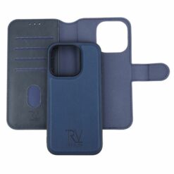 iPhone 15 Pro Plånboksfodral Magnet Rvelon Blå