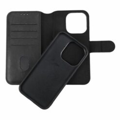 iPhone 15 Pro Plånboksfodral Magnet Rvelon Svart