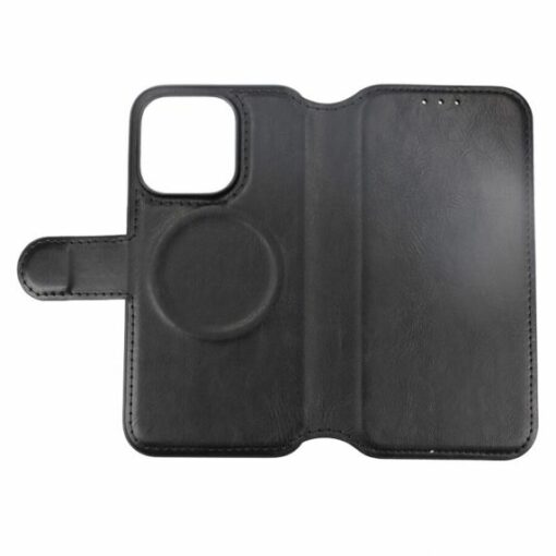 iPhone 15 Pro Plånboksfodral med Magsafe Rvelon Svart