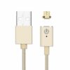 Magnetisk Micro USB Flätad kabel Guld