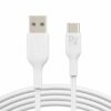 Rvelon USB A till USB C Kabel 1M Vit