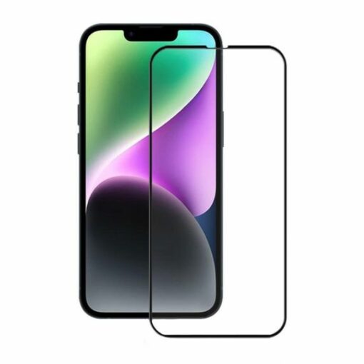 Skärmskydd iPhone 15 Plus 3D Härdat Glas Svart