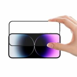 Skärmskydd iPhone 15 Pro 3D Härdat Glas Svart
