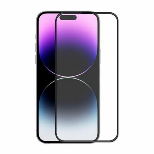 Skärmskydd iPhone 15 Pro 3D Härdat Glas Svart