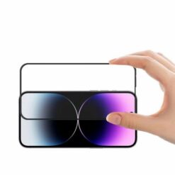 Skärmskydd iPhone 15 Pro 3D Härdat Glas Svart (miljö)