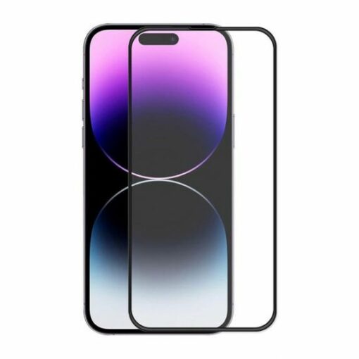 Skärmskydd iPhone 15 Pro Max 3D Härdat Glas Svart