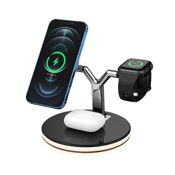 Trådlös 3-i-1 Laddstation 25W med PD & QC3.0