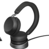 Jabra Evolve2 75 Trådlös Kabel Headset Svart