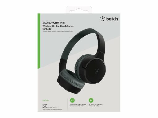 Belkin SoundForm Mini Trådløs Hovedtelefoner Sort