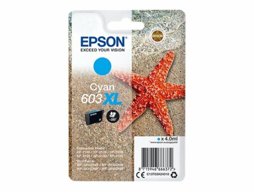 Epson 603XL Original Bläckpatron Cyan C13T03A24010
