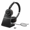 Jabra Evolve 75 SE UC Stereo Trådløs Headset Sort