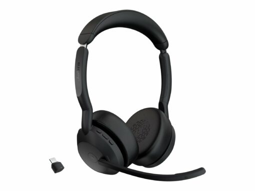 Jabra Evolve2 55 MS Stereo Trådløs Headset Sort