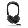 Jabra Evolve2 65 Flex MS Stereo Trådløs Headset Sort