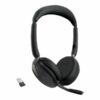 Jabra Evolve2 65 Flex MS Stereo Trådløs Headset Sort