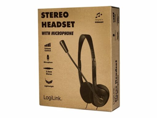 LogiLink HS0052 Kabling Headset Sort