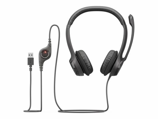 Logitech USB Headset H390 Kabling Headset Sort