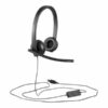 Logitech USB Headset H570e Kabling Headset Sort