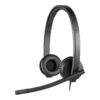 Logitech USB Headset H570e Kabling Headset Sort