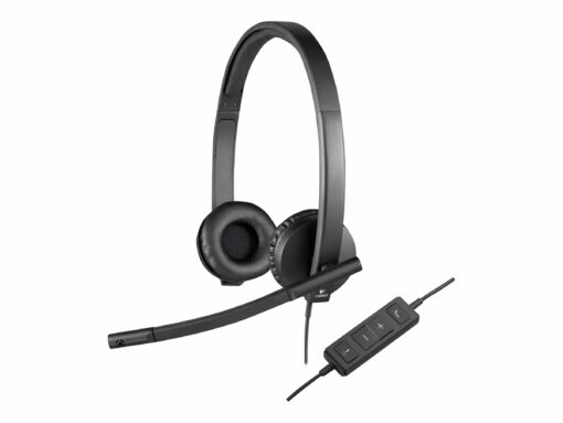 Logitech USB Headset H570e Kabling Headset Sort