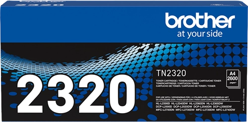 Brother TN 2320 Sort 2600 sider Toner