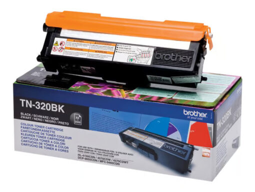 Brother TN 320BK Svart 2500 sidor Toner