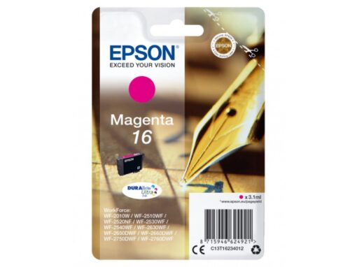 Epson 16 Magenta 165 sider Blæk C13T16234012