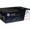 HP 305A Cyanmagentagul LaserJet tonerkassett original 3 pack