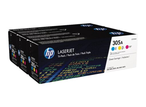 HP 305A Cyanmagentagul LaserJet tonerkassett original 3 pack